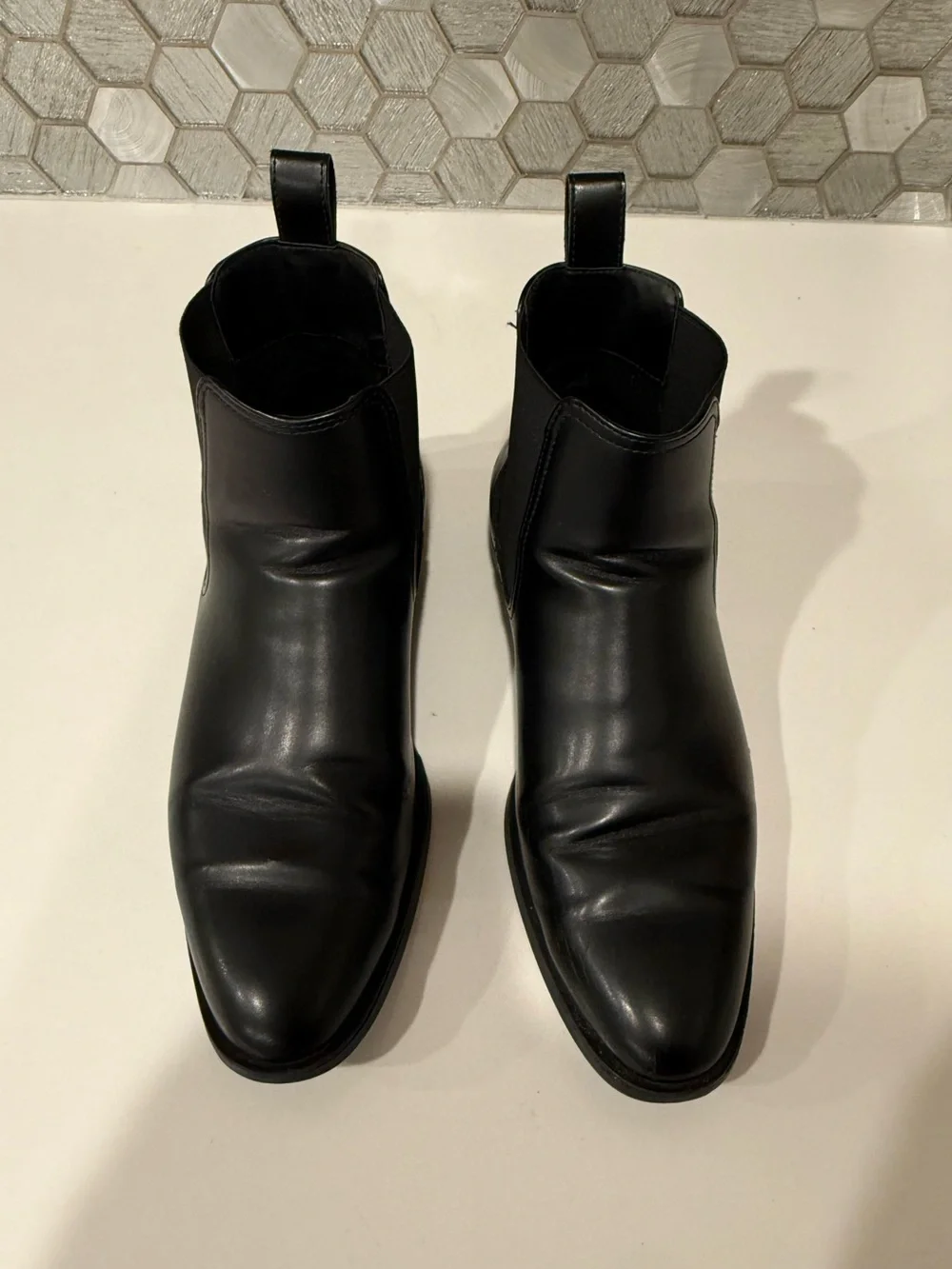 Zara Black Leather Chukka Boots